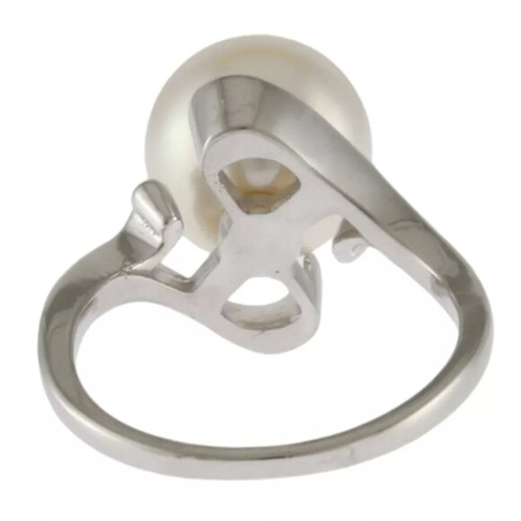 MIKIMOTO Ring US 3 1/2 EU45 Pt900Platinum Akoya pearl used - Picture 3 of 7